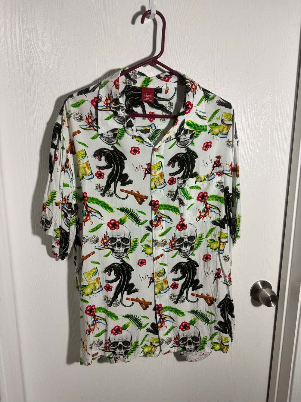 Men’s 2xl tattoo flash mans ruin bowling shirt